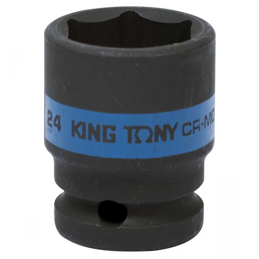 Головка торцевая ударная шестигранная 1/2", 24 мм KING TONY 453524M Торцевые головки ударные фото, изображение