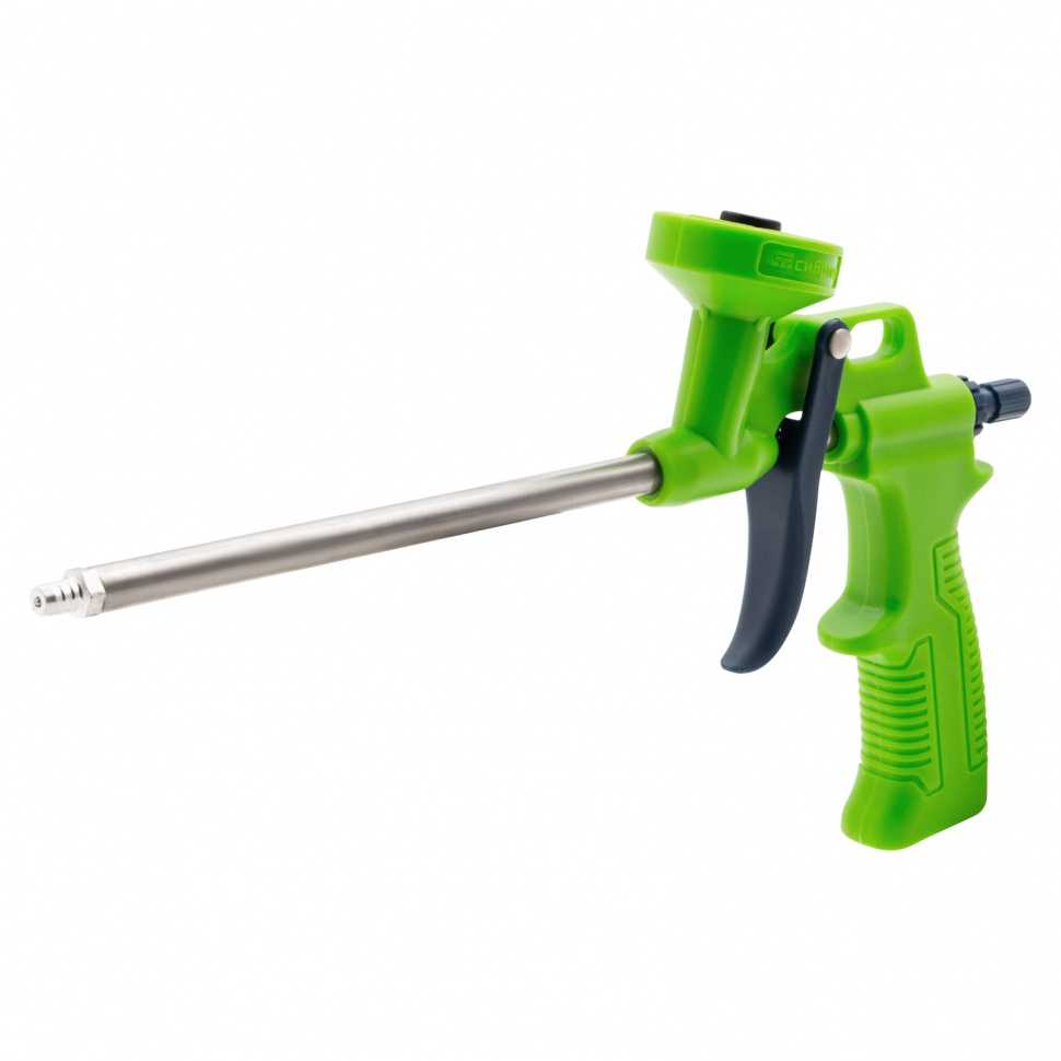 Пистолет для монтажной пены, облегченный пластмассовый корпус Сибртех Пистолеты для пены и герметика фото, изображение