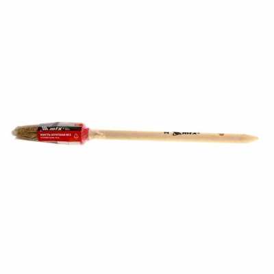 Кисть круглая № 2 (20 мм), натуральная щетина, деревянная ручка MTX Кисти круглые фото, изображение
