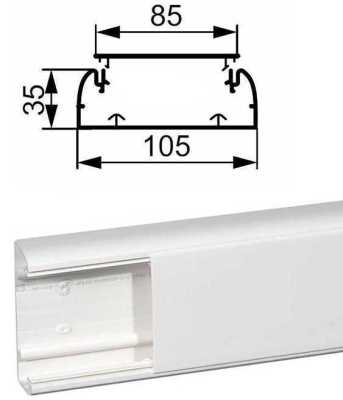 Legrand 010463 DLP 35x105 Пластиковый кабель-канал фото, изображение