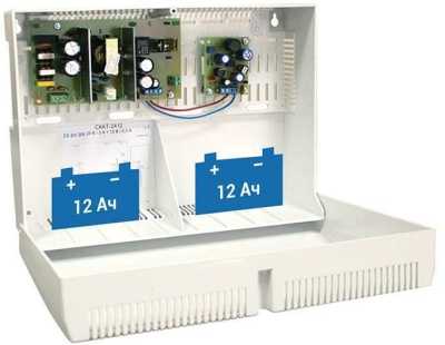 Бастион СКАТ-2412 (СКАТ ИБП-24/3(12/0,5)-2x12) Источники бесперебойного питания 12В фото, изображение
