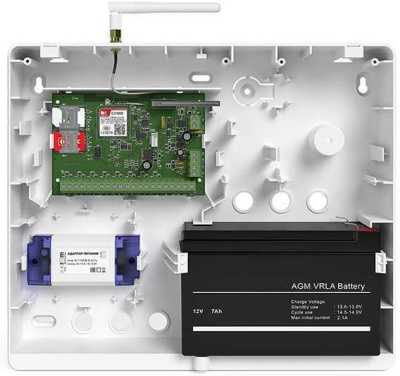 Контакт GSM-5A v.2 с внеш антенной в корпусе под АКБ 7Ач ГТС и GSM пультовая охрана фото, изображение